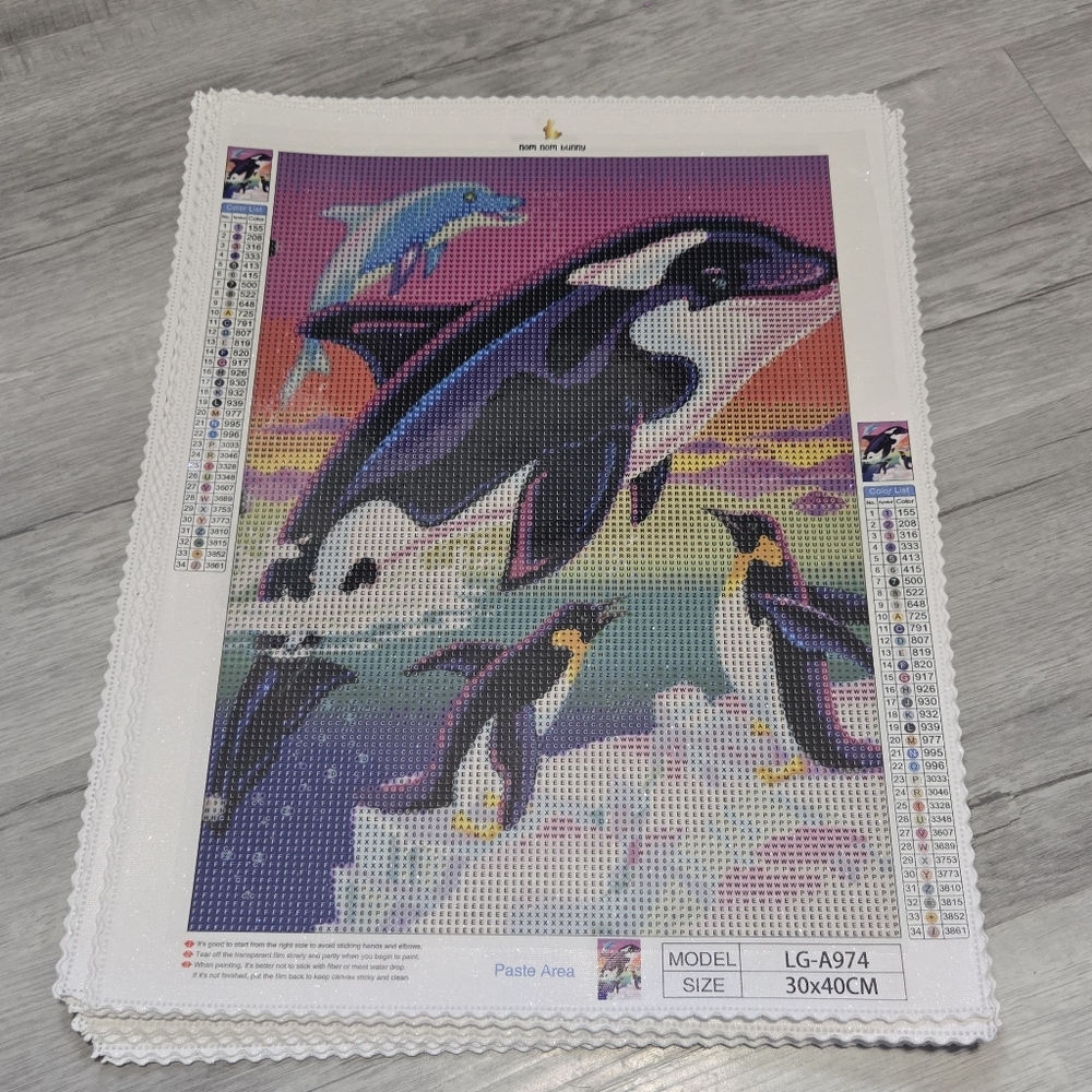 Orcas DIY 5D Full Round Drill Diamond Painting